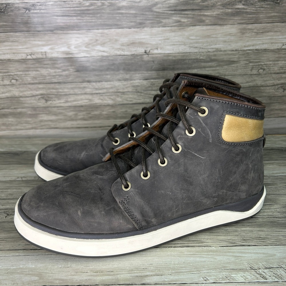 Olukai Kekaha Chukka Boots Mens 10 Brown Toffee Leather Shoes